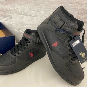 NEW Polo Boys Athletic Black Hi Tops
